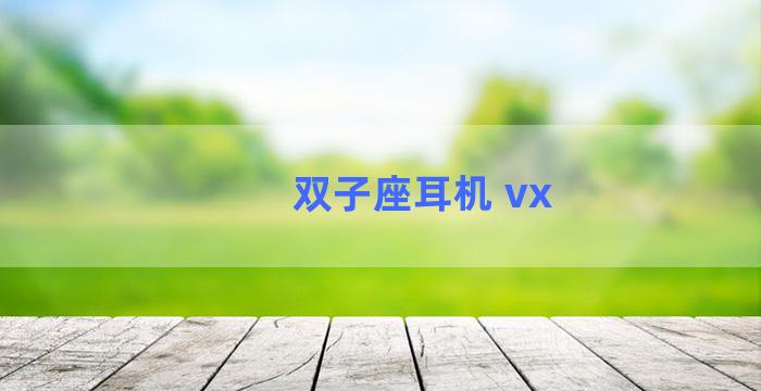 双子座耳机 vx